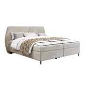 Boxspring krevet Stonecrest 110 (Wave 02) Bracni, Boxspring, Svijetlo smeda, 160x200, Tkanina, Basi a doghePodnicePodnice, 190x207x107cm