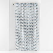 Douceur d intérieur Voile zavese PANNEAU A OEILLETS 140x240 CM VOILE SABLE IMPRIME GABI BLEU Modra