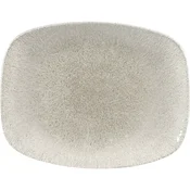 CHURCHILL Raku Agate grey plitev krožnik, pravokoten, dolžina: 261 mm (12 kos)
