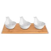 Lamart LT9219 4-delni set servirnih posod Bambus,27 x 12 cm