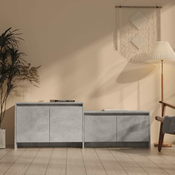 TV ormaric boja betona 146,5 x 35 x 50 cm od konstruiranog drva