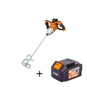 Akumulatorski brushless mešac za boju Fuse VEM 1220 + baterija 4Ah Villager