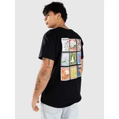 Monet Skateboards Floral Stamps moška majica black