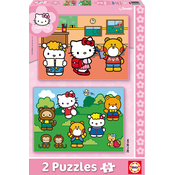 Puzzle Hello Kitty Educa 2x48 dijelova