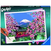 Ravensburger CreArt Slikanje po številkah – Japonski cvetovi češenj