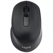Moye Travel Wireless Mouse bežični optički miš 1600dpi crni