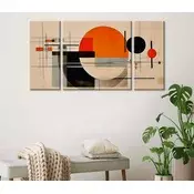 Wallity Dekorativne slike na platnu, 20x45cm, 3 komada, Šarene