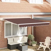 Tenda na rucno uvlacenje smeda 300 x 250 cm