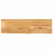 vidaXL Mizna ploš?a z naravnim robom 120x40x2,5 cm trden mangov les