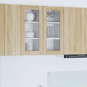 vidaXL Viseča omarica s polico Riga Sonoma hrast 40 x 31 x 80 cm