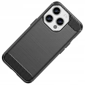 MG Carbon ovitek za iPhone 15 Pro Max, črna
