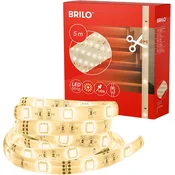 BRILONER 5m LED trak z USB, toplo bel, zatemnitev, stikalo