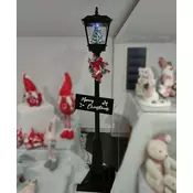 LAMPA Ulicna Novogodišnja sa Snegom i Melodijama - Black 180 cm