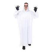 Beli plašč s kapuco Duh 140 cm