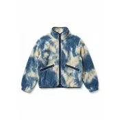 Urban Classics Jopa iz flisa kremna/temno modra