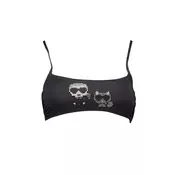 Karl Lagerfeld Ženski gornji deo kupaceg KL21WTP10_D60B399_NEROONLYON, Crni