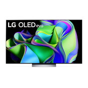 LG OLED evo OLED65C34LA, 165,1 cm (65"), 3840 x 2160 pikseli, OLED, Pametni televizor, Wi-Fi, Crno