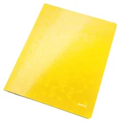 Brzi fascikl, laminirani karton, A4, LEITZ Wow, žuti 30010016