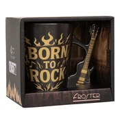 Rock skodelica z ročko v obliki električne kitare – Single cut stil - Froster - Za 18 let - Home warming