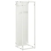 Stalak za drva bijeli 25x25x80 cm Hladno valjani celik