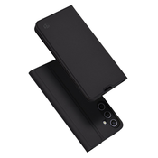 Magskin eko-usnjen knjižni/flip ovitek za Samsung Galaxy S24 Plus - črna KP33273