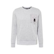 BRAVE SOUL Sweater majica, siva melange / siva