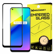 Zaščita zaslona iz kaljenega stekla z okvirjem za Realme 7i črna
