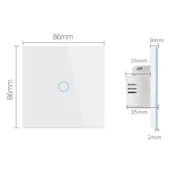 BOT Pametno stikalo za razsvetljavo Zigbee THREE SP303, belo