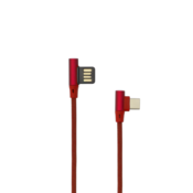 SBOX KABEL USB A Muški -> TYPE-C Muški 90°, 1.5 m Crveni, (08-usb-c-90-r)