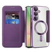 Etui SmartMag Book z Magsafe tehnologijo in RFID denarnico za Samsung Galaxy A57 - purple