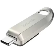 SanDisk Ultra Luxe USB-C stick, 128GB, 3.2 Gen1, 400 MB/s, srebrna (SDCZ75-128G-G46)