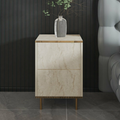 HANAH HOME Nocni stocic Imaj Travertine Gold