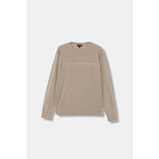 Otroški volneni pulover Emporio Armani bež barva, EB000808 AF18839