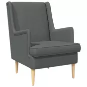 vidaXL fotelj Temno siva blago