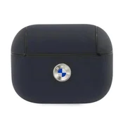 Bmw Etui BMW Genuine Leather Silver Logo za AirPods Pro - granatno