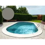 BWT Poolfolie Oval 600 x 320 x 150 cm - Grey - Debljina 0,8 mm / s ovjesnim rubom P1