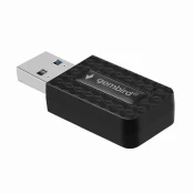 Gembird Gembird WNP-UA1300-03 Kompaktni dvopasovni AC1300 USB Wi-Fi adapter z notranjo anteno, črn, za PC/Laptop