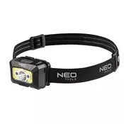 shumee Naglavna svetilka z USB polnilnikom, 250 lm COB LED + senzor gibanja