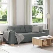 vidaXL Trosed Temno siv 220x78x80 cm Blago