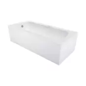 Mexen Vega pravokotna kad 130 x 70 cm z oblogo, bela - 55011307000X