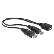 Delock razdelilni kabel microUSB 2x M-B, 20 cm