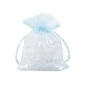 Darilna vrečka 13x18 cm organza - (9) svetlo modra (10 kosov)
