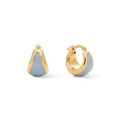 BERRIES uhani ženski pozlačani srebrni emajl Viva Vintage Blue Earrings
