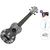 Pasadena WU-21F7-BK Standard SET Floral Black Soprano ukulele