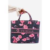 Large Black and Pink Mooch Flower Wallet