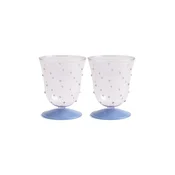 Komplet kozarcev za vino &k amsterdam glass dot pink 200 ml 2-pack