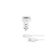 CellularLine avto polnilec+MicroUSB kabel,10W bel