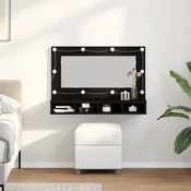 Ogledalo ormar Crni hrast 90 x 31,5 x 62 cm Konstruirano drvo