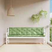 Jastuci za vrtnu klupu 2 kom s uzorkom lišca 200x50x7cm tkanina