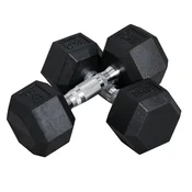 Homestar Set uteži šestkotne 2x8 kg črne barve